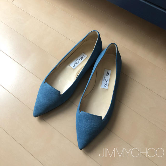 JIMMY CHOO(ジミーチュウ)の美品、JIMMYCHOO ジミーチュウ☆Attila☆フラットシューズ レディースの靴/シューズ(バレエシューズ)の商品写真
