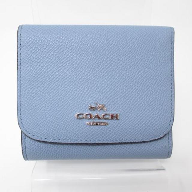 COACH(コーチ)の★お得！値下げ★新品★コーチ　53789　財布　三つ折り財布　ブルー レディースのファッション小物(財布)の商品写真