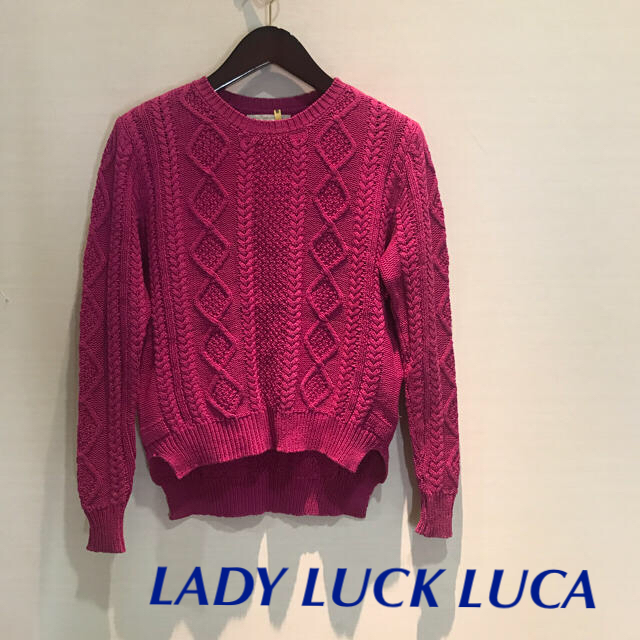 LUCA(ルカ)のLADY LUCK LUCA ピンクニット レディースのトップス(ニット/セーター)の商品写真