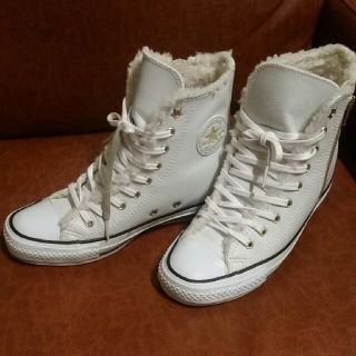 コンバース(CONVERSE)のコンバース　レザーハイカットシューズ(スニーカー)