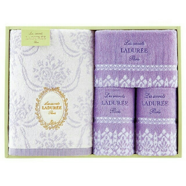 LADUREE(ラデュレ)の★LADUREE  ラデュレ ブーケ バスタオル ベビーブルー★ レディースのファッション小物(ハンカチ)の商品写真