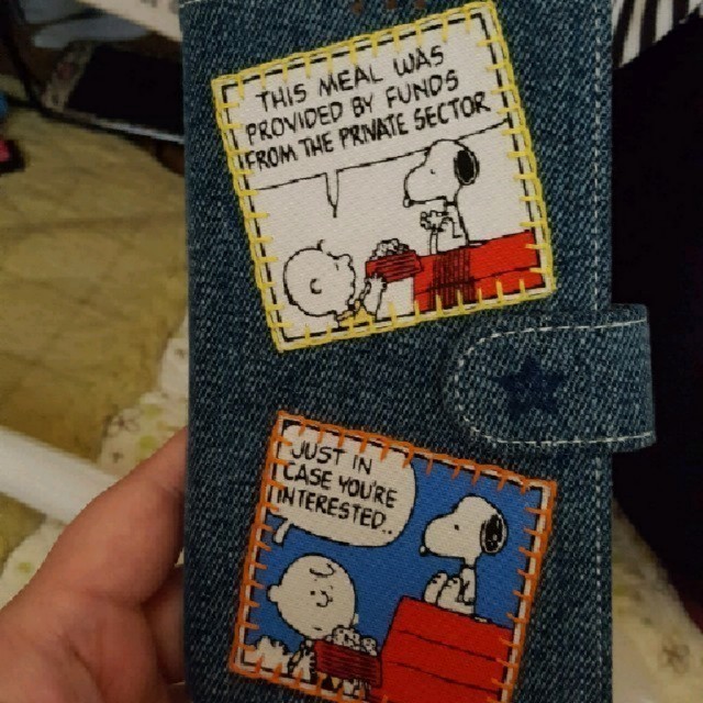 Snoopy スヌーピー 手帳型 デニムケースの通販 By ハンドメイドま S Shop スヌーピーならラクマ