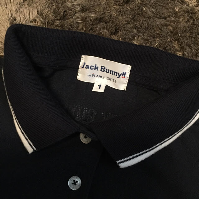 【美品】ジャックバニー ロゴ 半袖ポロシャツ サイズ1