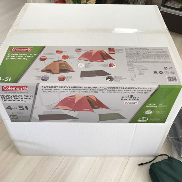 新品 コールマン タフドーム スタートパッケージ バーガンディの