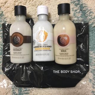 ザボディショップ(THE BODY SHOP)のボディーショップ シャワークリーム 3点 トートバッグ付き(ボディソープ/石鹸)