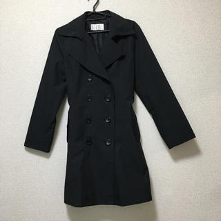 防水 スーツ コート 黒(トレンチコート)