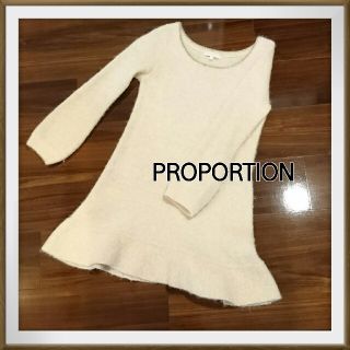 プロポーションボディドレッシング(PROPORTION BODY DRESSING)のふわふわニットワンピース(ミニワンピース)