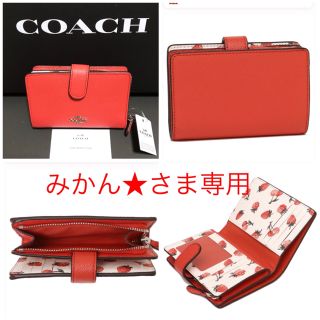 COACH   今年新作！日本未発売！コーチ2つ折り財布 フルーツ柄