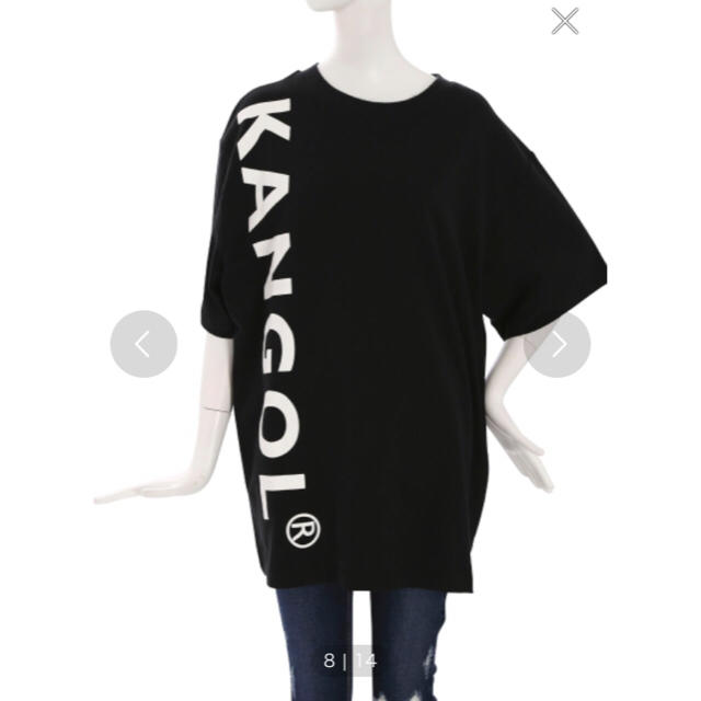 EMODA(エモダ)のEMODA×KANGOL ビックロゴTシャツ 未使用 レディースのトップス(Tシャツ(半袖/袖なし))の商品写真