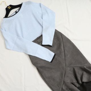 エイチアンドエム(H&M)の❤️未使用❤️H&Mラインニット❤️春ニットにも(ニット/セーター)