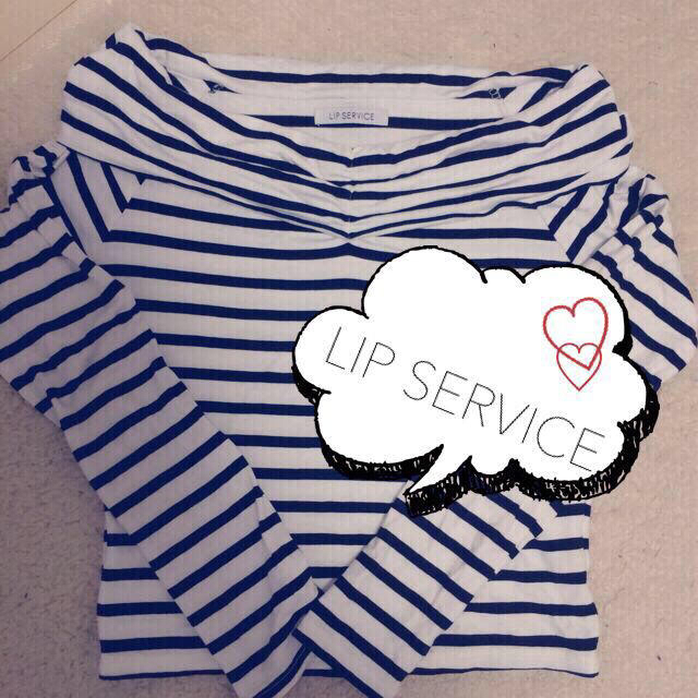 LIP SERVICE(リップサービス)のボーダー オフショル レディースのトップス(カットソー(長袖/七分))の商品写真