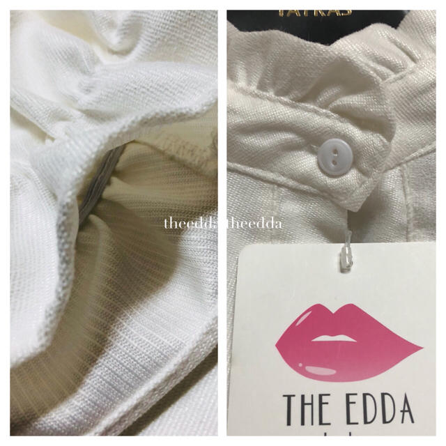 ❤️数量限定❤️ THE EDDA フリルネック ブラウス 白 GU 系け レディースのトップス(シャツ/ブラウス(長袖/七分))の商品写真