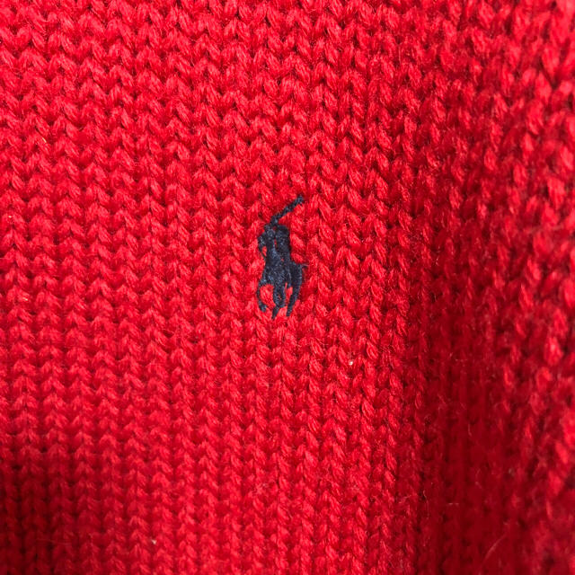 POLO RALPH LAUREN(ポロラルフローレン)のタイムセール Polo Ralph Lauren ニット 赤 L メンズのトップス(ニット/セーター)の商品写真