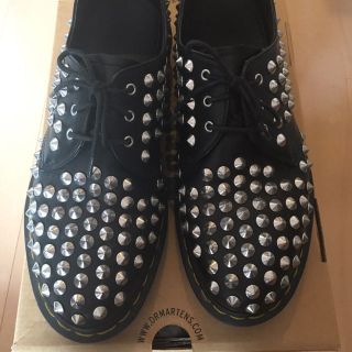 ドクターマーチン(Dr.Martens)の希少！dr.martens スタッズ ブーツ uk7 3ホール(ドレス/ビジネス)