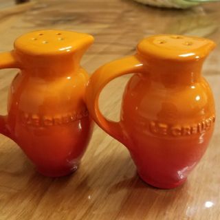 ルクルーゼ(LE CREUSET)の【新品】ル・クルーゼの調味料入れ　オレンジ色(収納/キッチン雑貨)