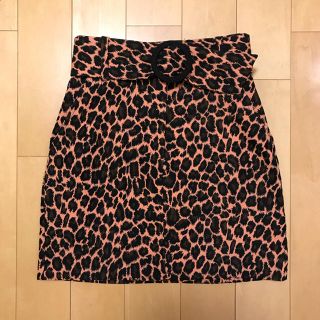 トップショップ(TOPSHOP)のtopshop トップショップ レオパード ヒョウ柄 スカート ミニ (ミニスカート)