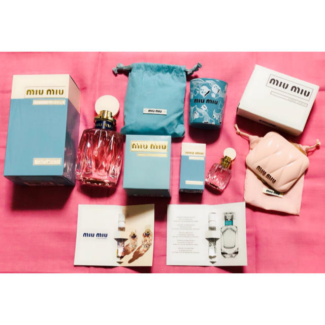 miumiu(ミュウミュウ)の正規品 新品未使用 miumiu ミュウミュウ 香水 ミラー キャンドルホルダー コスメ/美容の香水(香水(女性用))の商品写真