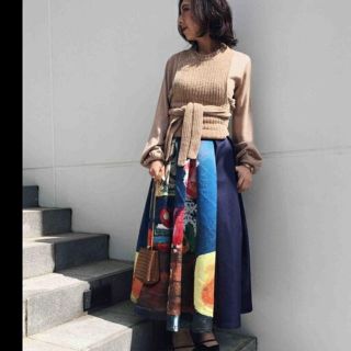 Ameri VINTAGE - 油絵調ロングスカートの通販 by 3/24より一時 Ameri VINTAGE - 油絵調ロングスカートの通販 by 3/24より一時