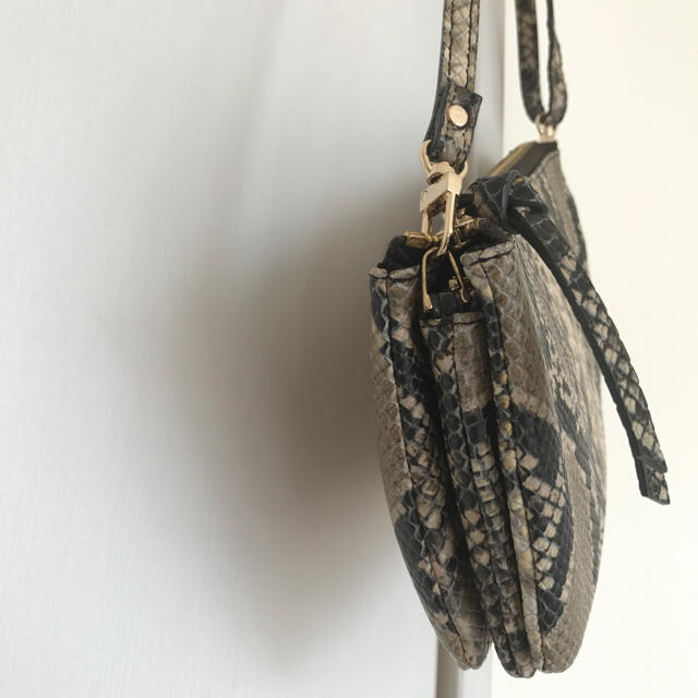 BEAUTY&YOUTH UNITED ARROWS(ビューティアンドユースユナイテッドアローズ)のkkkS様専用 ARGUE パイソンポシェット ショルダー レディースのバッグ(ボディバッグ/ウエストポーチ)の商品写真