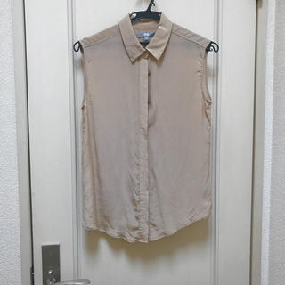 ユニクロ(UNIQLO)のユニクロ 春服 シルクシャツ ノースリーブ ブラウス 袖なし シルク gu 夏服(シャツ/ブラウス(半袖/袖なし))