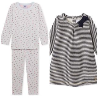 プチバトー(PETIT BATEAU)のtipe様専用☆プチバトー ワンピース、長袖パジャマ(ワンピース)