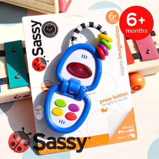 サッシー(Sassy)のSassy 携帯電話型おもちゃ【6ヶ月〜】(知育玩具)