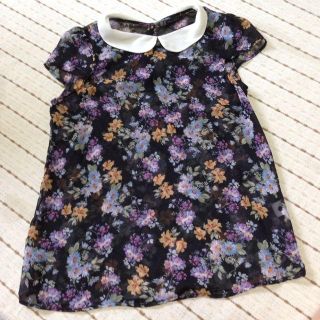 ザラ(ZARA)のzara 花柄ブラウス(シャツ/ブラウス(半袖/袖なし))