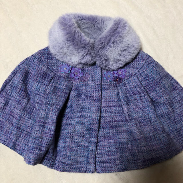 ANNA SUI mini(アナスイミニ)のアナスイミニ ケープコート キッズ/ベビー/マタニティのキッズ服女の子用(90cm~)(コート)の商品写真