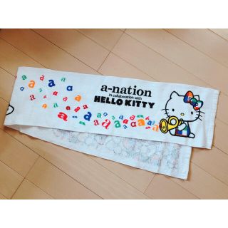 ハローキティ(ハローキティ)の🎸マフラータオル a-nation(ミュージシャン)