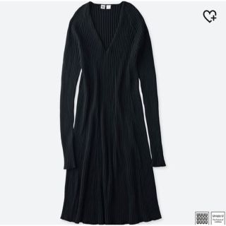 ユニクロ(UNIQLO)の【新品 未使用】UNIQLO U(ひざ丈ワンピース)