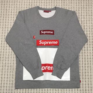 シュプリーム(Supreme)の15aw supreme box logo crew neck  grey XL(スウェット)