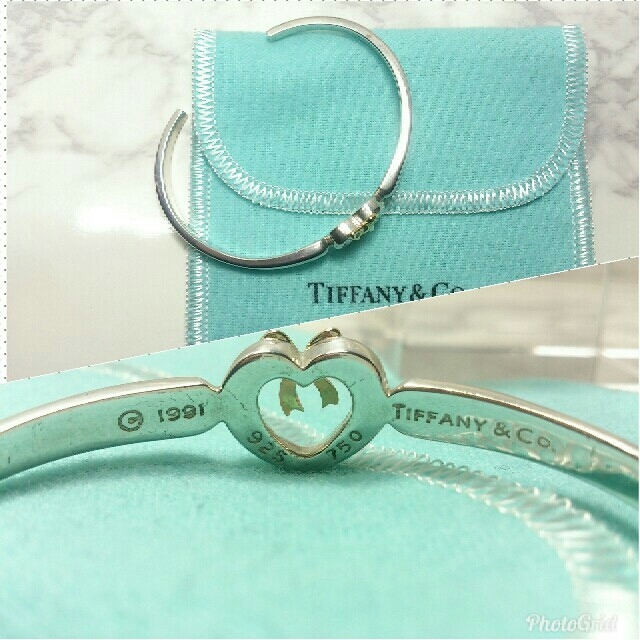 Tiffany & Co. - ティファニー K18 SV925 リボンハート Tiffany & Co. - ティファニー K18 SV925 リボンハート