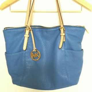 マイケルコース(Michael Kors)のマイケルコース☆トートバッグ☆ブルー(トートバッグ)