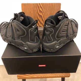 シュプリーム(Supreme)の【国内正規品】Supreme×NIKE Air More Uptempo黒 29(スニーカー)