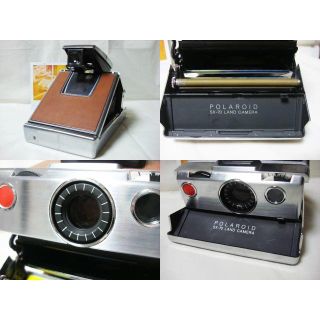 メンテナンス済完動品　ポラロイドＳＸ７０茶銀ファースト　カスタムモデル