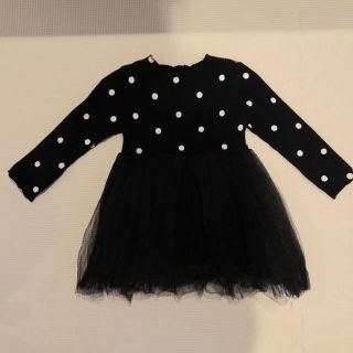 ベビーギャップ(babyGAP)のドットチュールドレス 80(ワンピース)