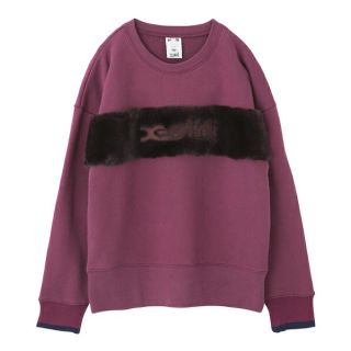 エックスガール(X-girl)のFUR LOGO SWEAT TOP(トレーナー/スウェット)