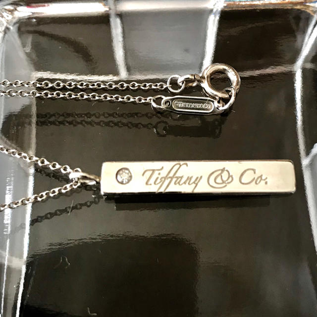 Tiffany & Co.(ティファニー)の早い者勝ちSALE‼️ティファニー  ダイヤ付 ノーツ プレート ネックレス レディースのアクセサリー(ネックレス)の商品写真