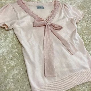 水玉シフォンリボンT(Tシャツ(半袖/袖なし))