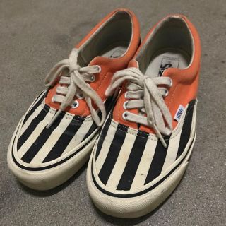 ヴァンズ(VANS)のvans vault era 佐野玲於 着用 オレンジ ストライプ(スニーカー)