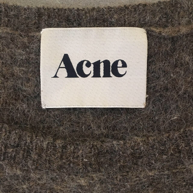 ACNE(アクネ)のACNE モヘアニットワンピース Sサイズ グレージュ レディースのトップス(ニット/セーター)の商品写真