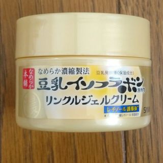 ノエビア(noevir)の３回使用◆豆乳イソフラボンリンクルジェルクリーム◆なめらか本舗オールインワン(乳液/ミルク)