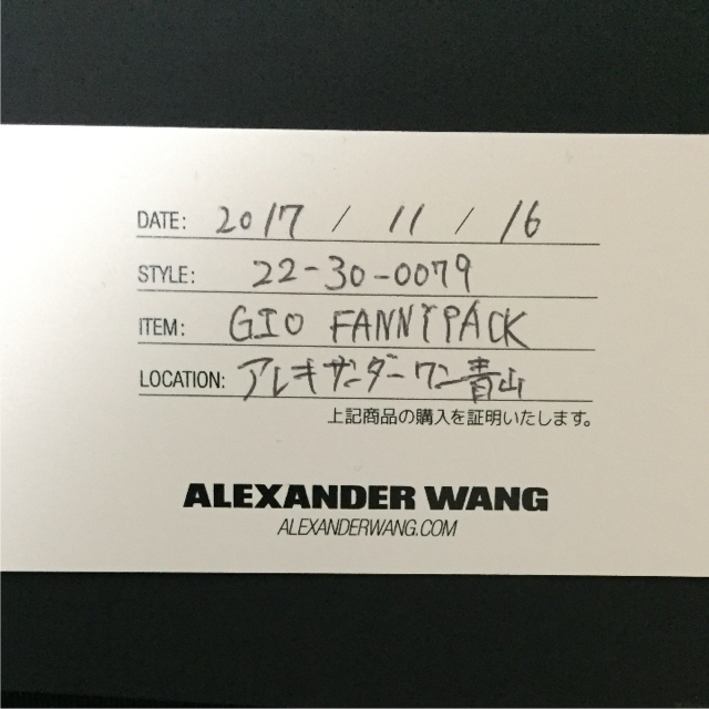 Alexander Wang(アレキサンダーワン)の値下げ中！アレキサンダーワン ボディバッグ メンズのバッグ(ボディーバッグ)の商品写真