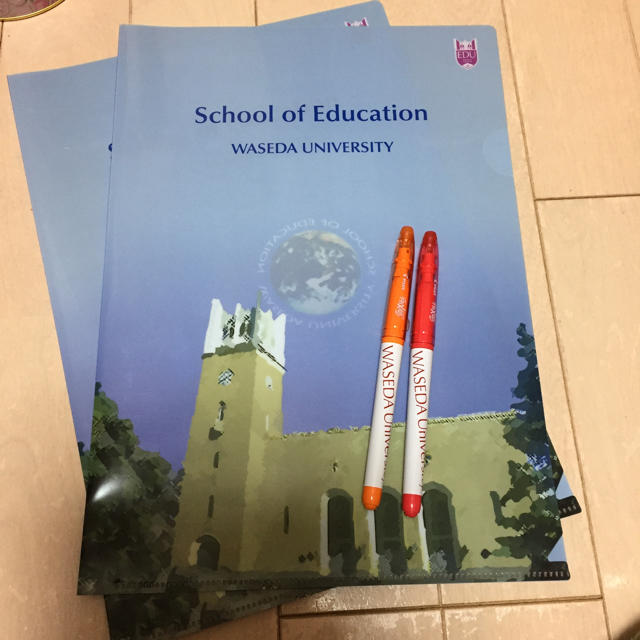 早稲田大学 ペン＆ファイルセット その他のその他(その他)の商品写真