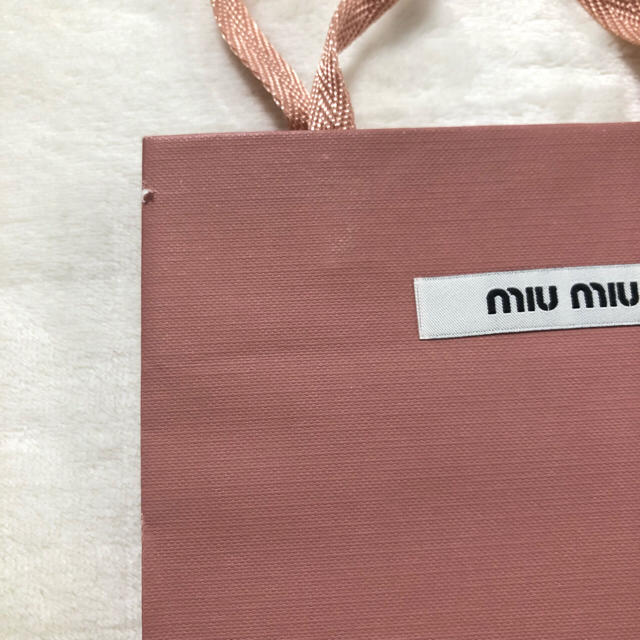 miumiu(ミュウミュウ)のmiumiuショップ袋 レディースのバッグ(ショップ袋)の商品写真