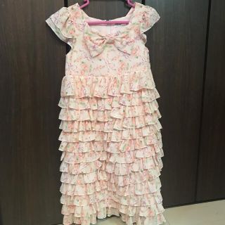 ポンポネット(pom ponette)のpom ponette140フリフリドレス美品(ドレス/フォーマル)