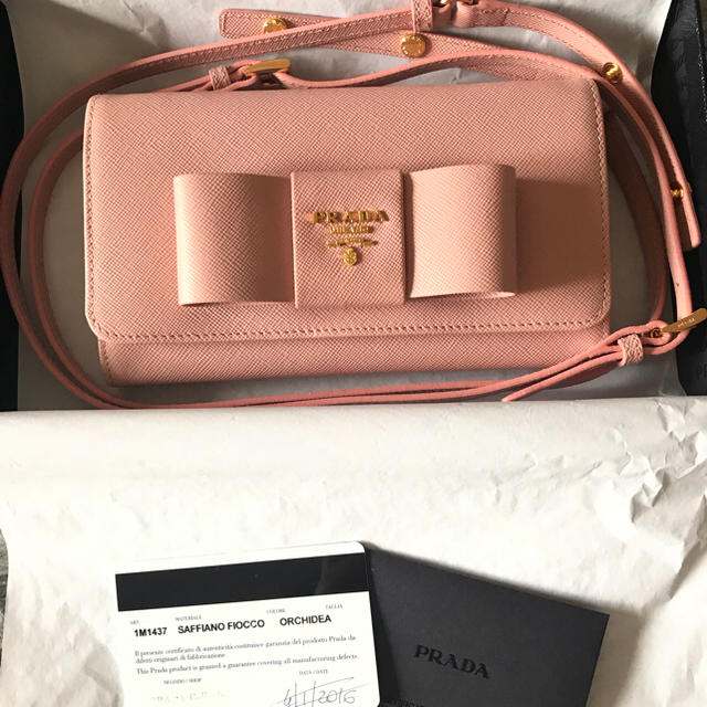 ファッションデザイナー PRADA 2way財布 プラダ prada cham