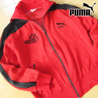 プーマ(PUMA)の美品 M位 PUMA プーマ 80年代 ヴィンテージ レアジャケット レッド(ジャージ)