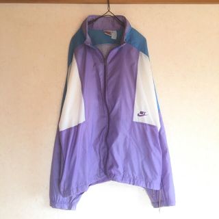 ナイキ(NIKE)のNIKE vintage90's Nylon Jackets L 銀タグ(ナイロンジャケット)