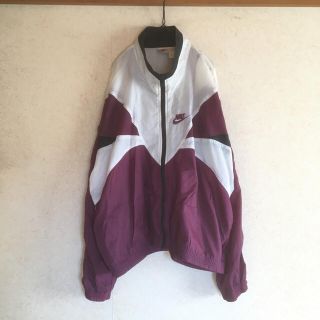 ナイキ(NIKE)のNIKE vintage90's Nylon Jackets L 銀タグ(ナイロンジャケット)